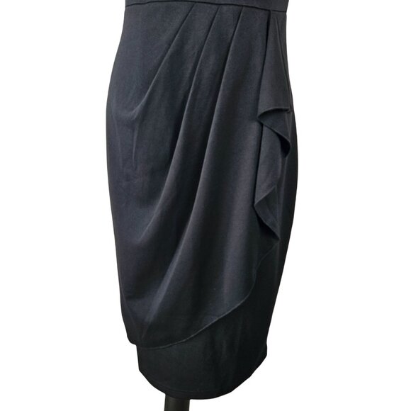 Vfshow Womens Twist V Neck Dress Size Small  Pleated Waist Ruffle Bodycon Party - Picture 8 of 13